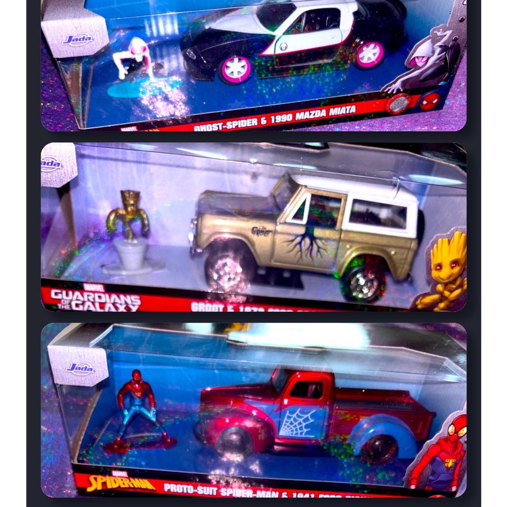 Marvel Model Diecast Cars by Jada Set